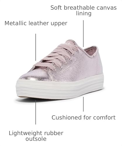 Mauve Metallic Leather