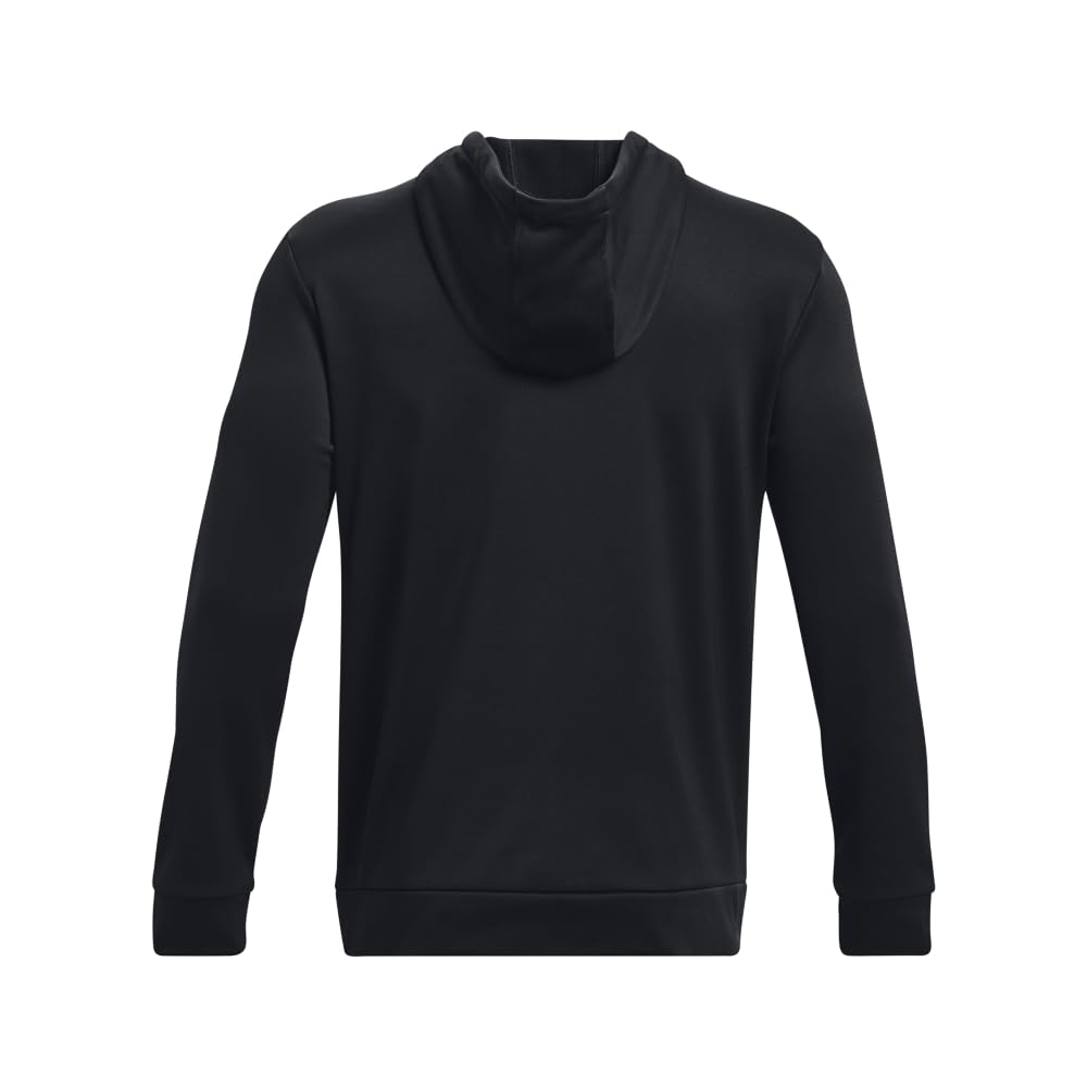 Under Armour mens Armour Fleece Big Logo Hoodie, (001) Black / / Black, X-Large Tall