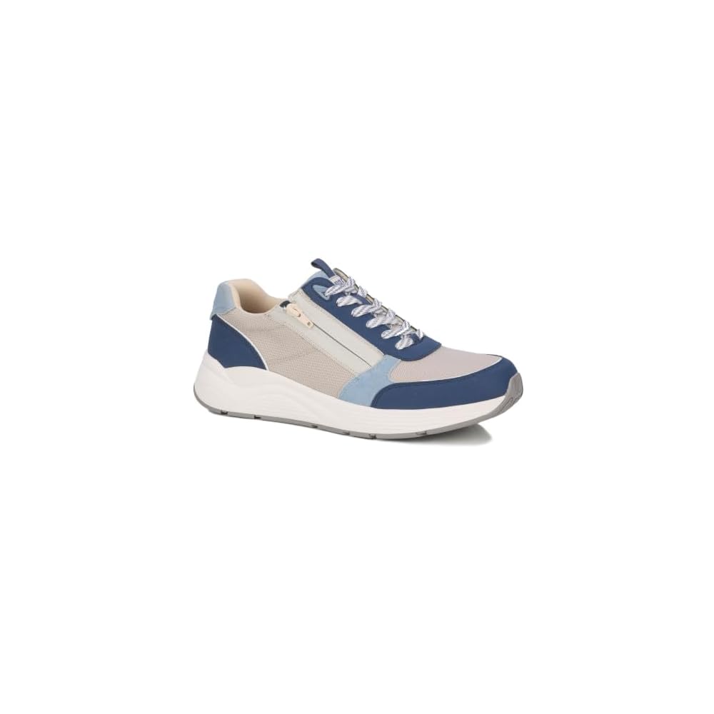 Blue/White Suede Combo