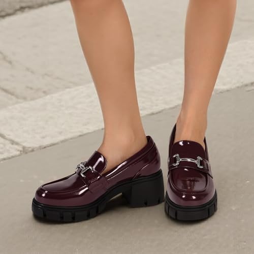 Burgundy-pat