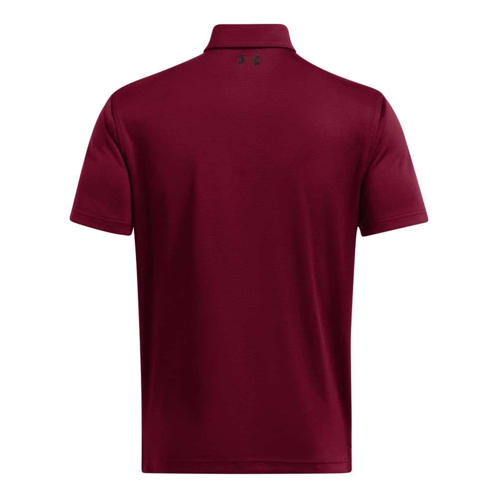 Under Armour Men's Tech Golf Polo, (625) Cardinal / / Black, XX-Large Tall