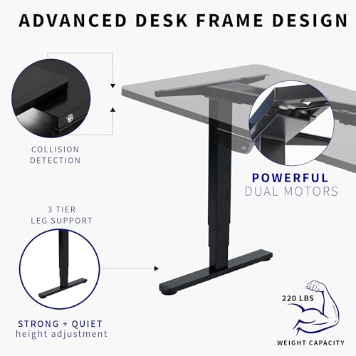 Light Wood Top / Black Frame