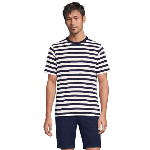 Navy/Ivory Stripe