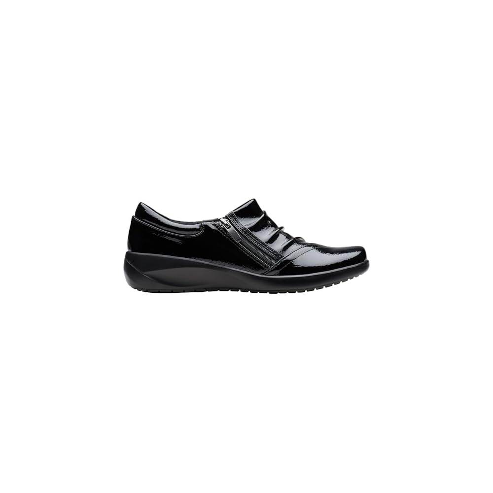 Black Crinkle Patent Synthetic