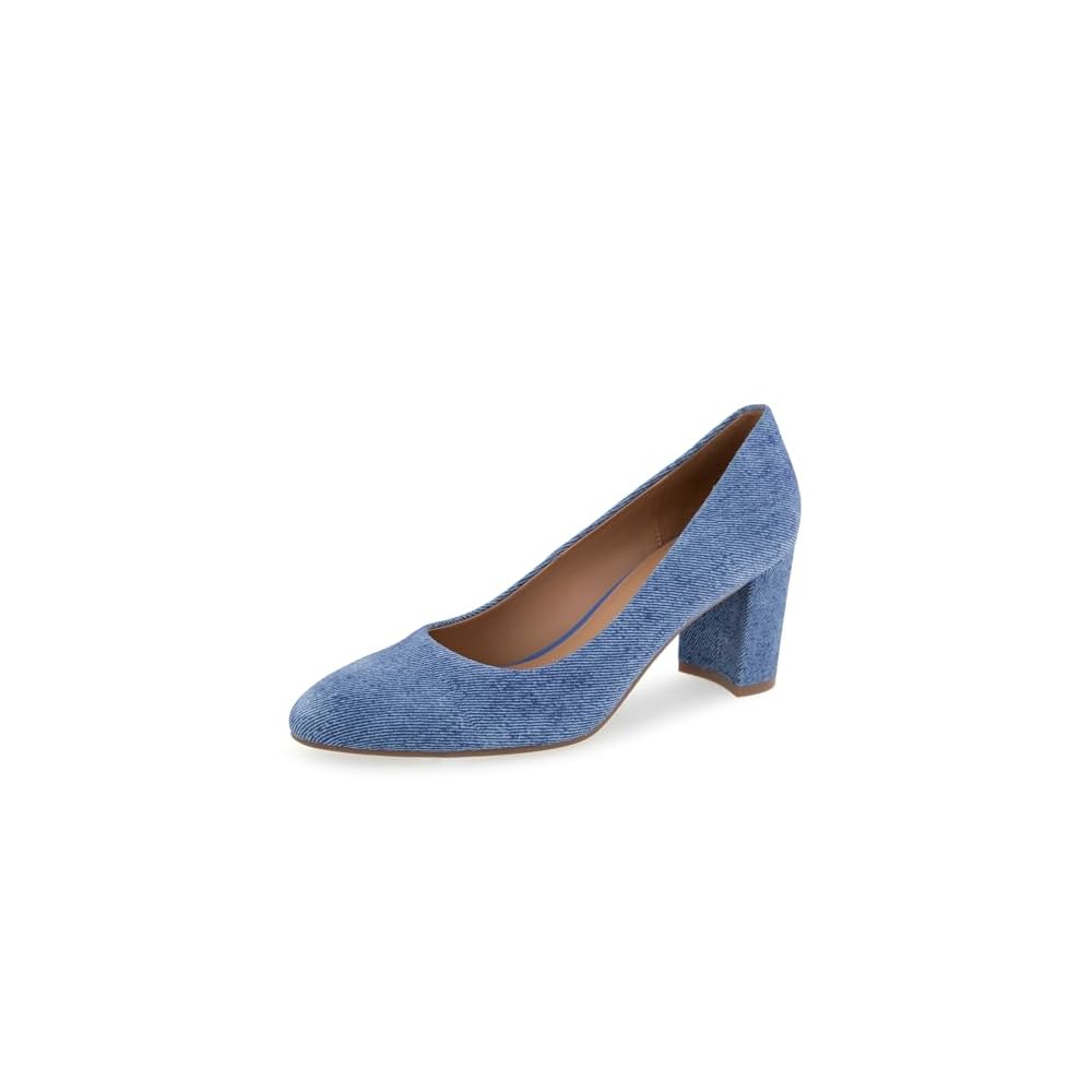 Blue Denim Suede