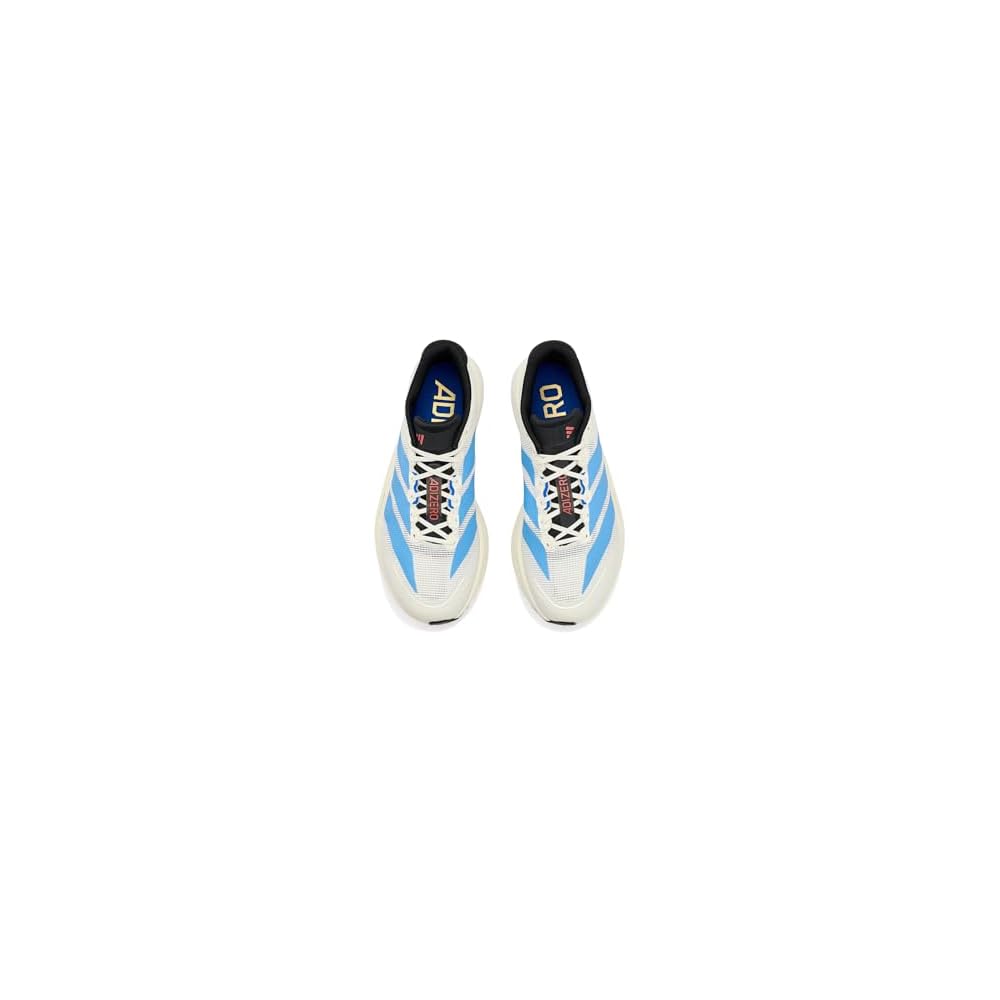 Off White/Light Blue/Gold Metallic