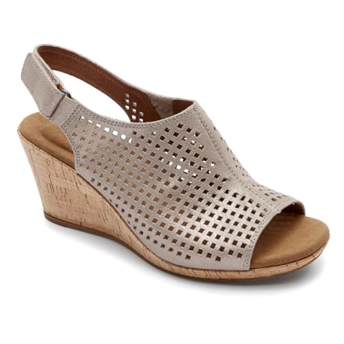 Metallic Khaki Leather