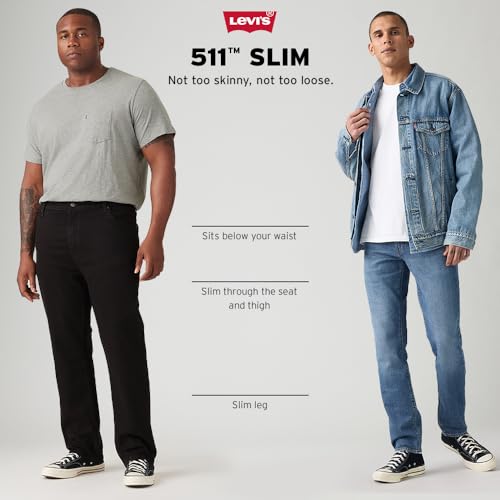 Levi's Men's 511 Slim Fit Jeans (Also Available in Big & Tall), Wilder Adapt-Medium Indigo Worn in, 36W x 36L