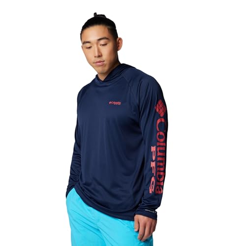 Collegiate Navy/Sunset Red Logo