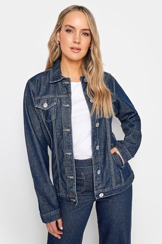 Long Tall Sally LTS Tall Women's Indigo Blue Denim Jacket Blue 4