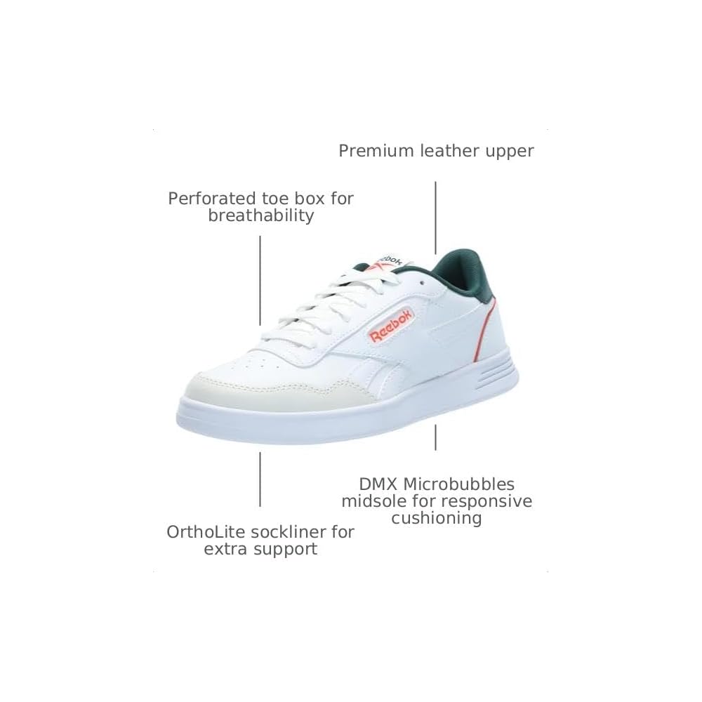 Footwear White/Collegiate Green/Pump Orange