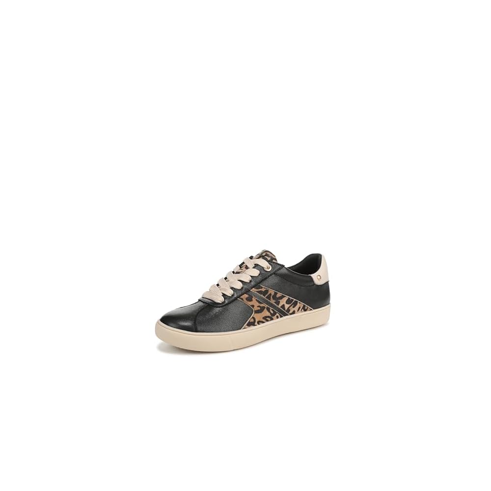 Black Leather/Dark Brown Leopard