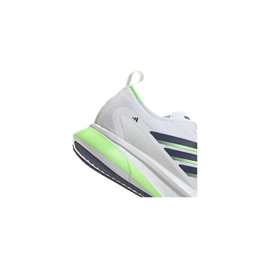 White/Dark Blue/Lime Burst