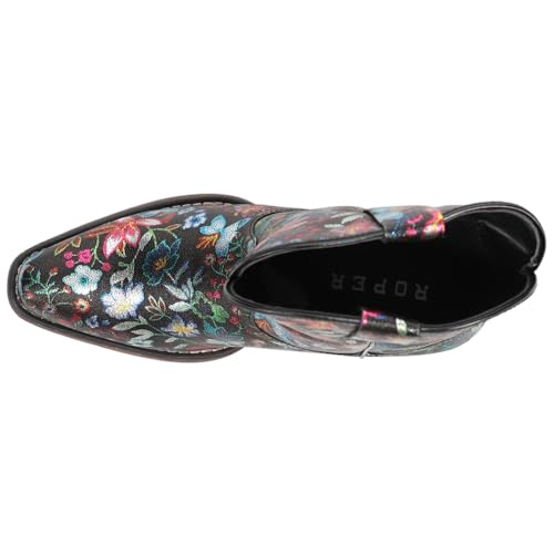 Black Pebble Faux Leather/Snip Toe
