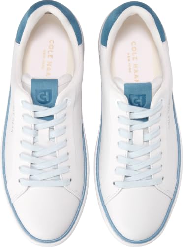 White Leather/Provincial Blue Suede