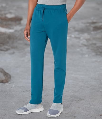 Under Armour Mens Rival Fleece Pants, (716) Tourmaline Teal / / Onyx White, 4X-Large Tall