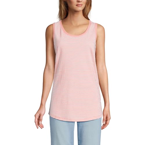 Sunset Coral Pink Micro Stripe