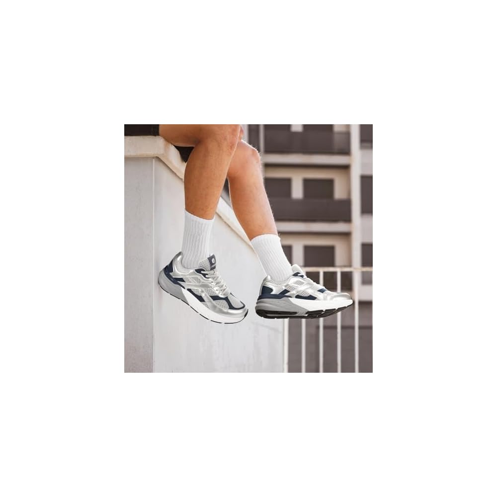 Silver/Navy
