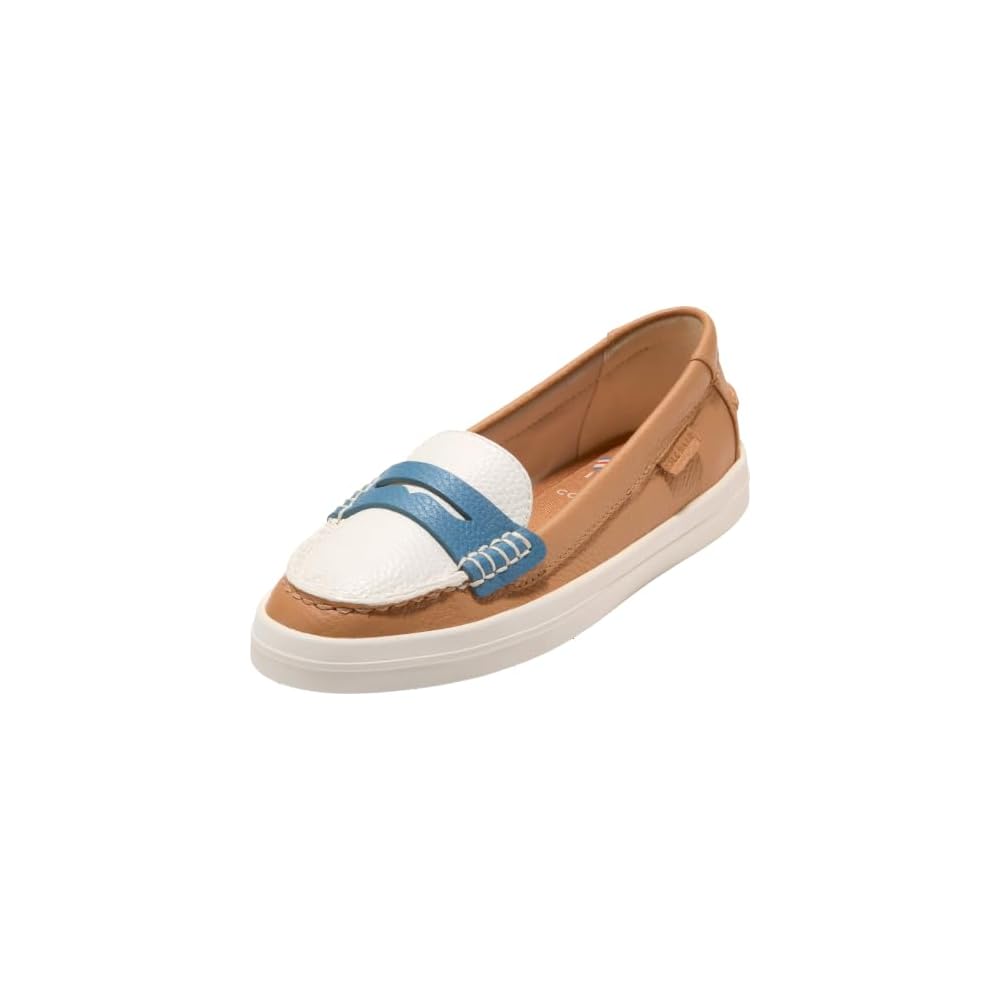 Biscuit/Powder/Provincial Blue Tumbled Leather