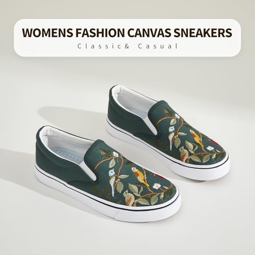 Dark Green Embroidery