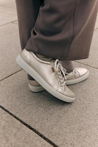 Pure White Gold Leather