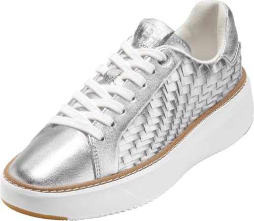Silver Genevieve Woven/Optic White