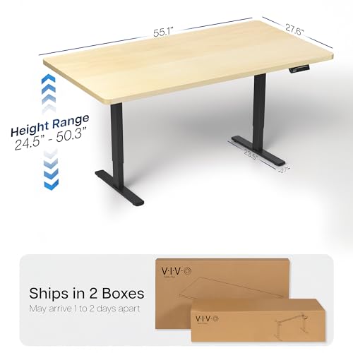 Light Wood Top / Black Frame