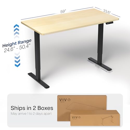 Light Wood Top / Black Frame