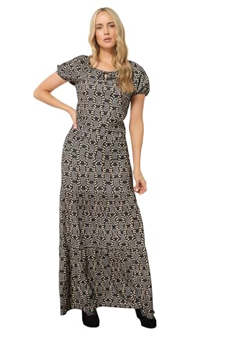 Long Tall Sally LTS Tall Geometric Tie Front Top Black 16