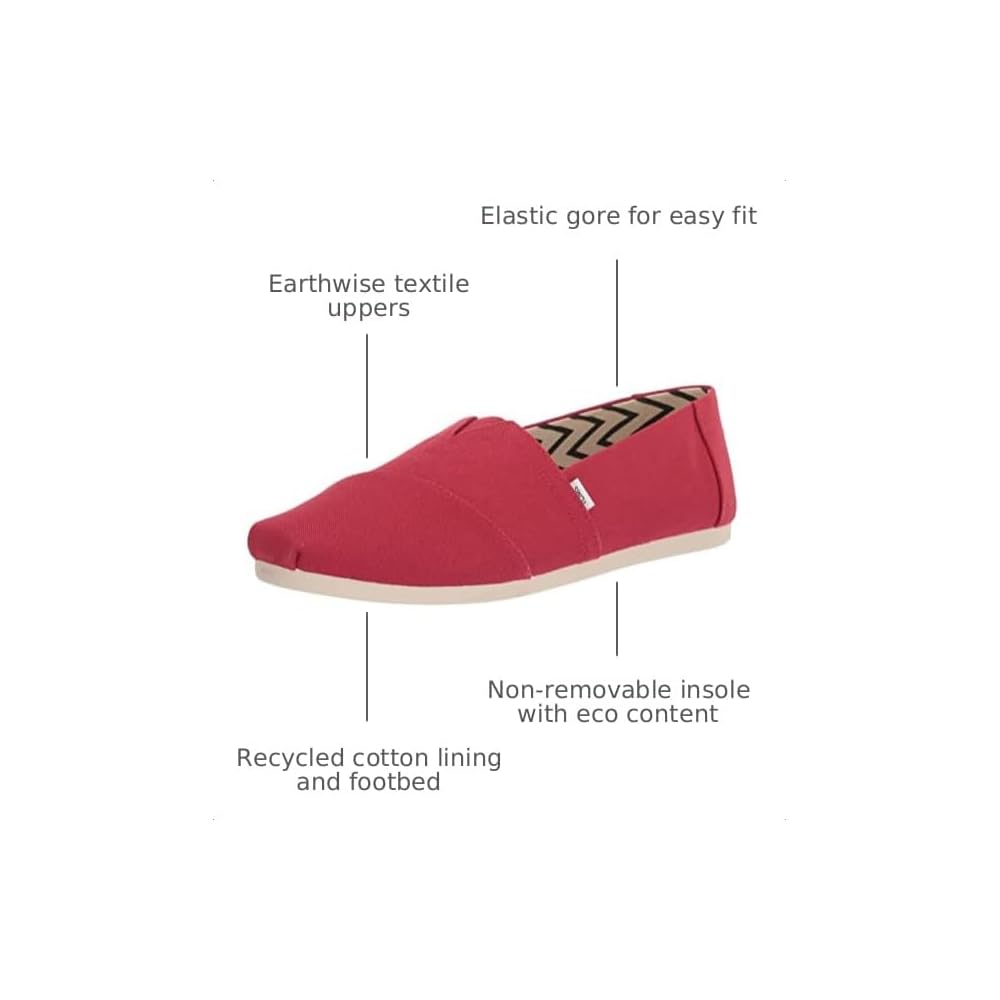 Red Recycled Cotton Canvas