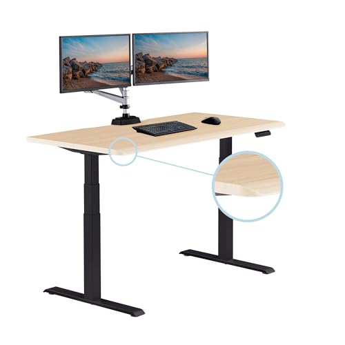 Light Wood Top / Black Legs