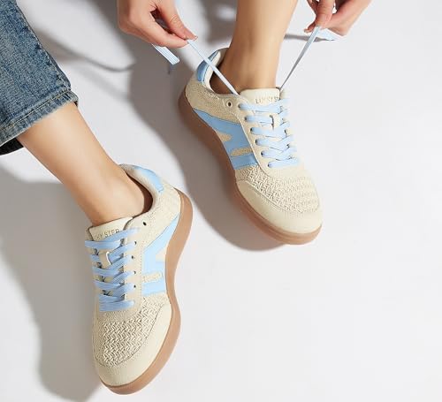 Beige/Blue W