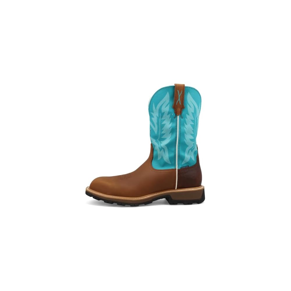 Saddle, Cognac, & Aqua Sky