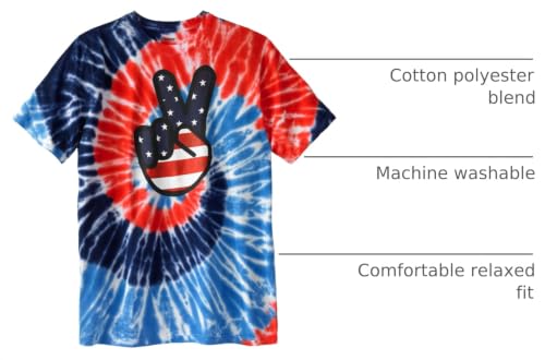 Americana Peace Tie Dye