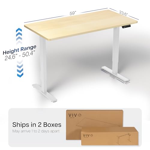 Light Wood Top / White Frame
