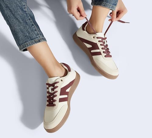 Beige/Red