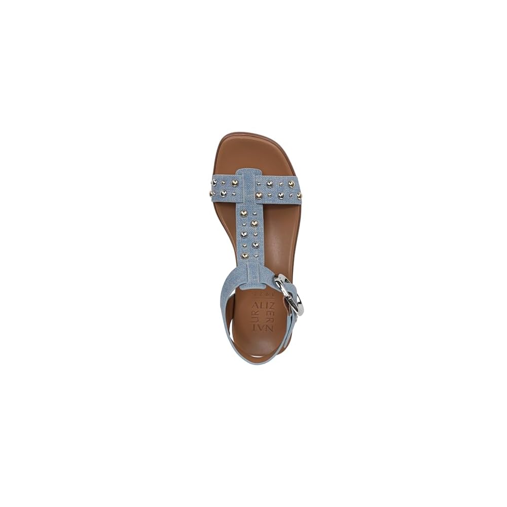 Denim Blue Studded Nubuck