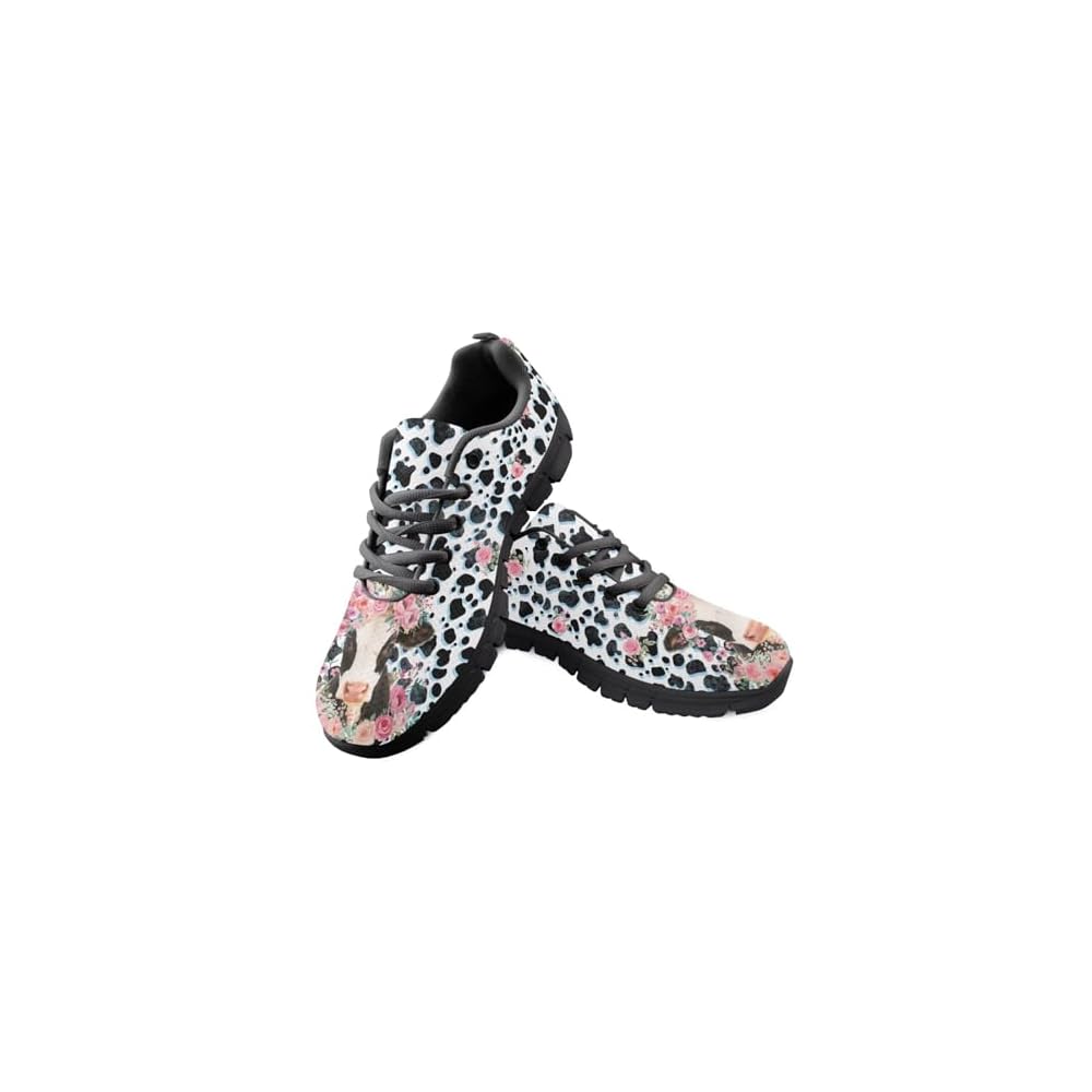 Pink Rose Cow Print