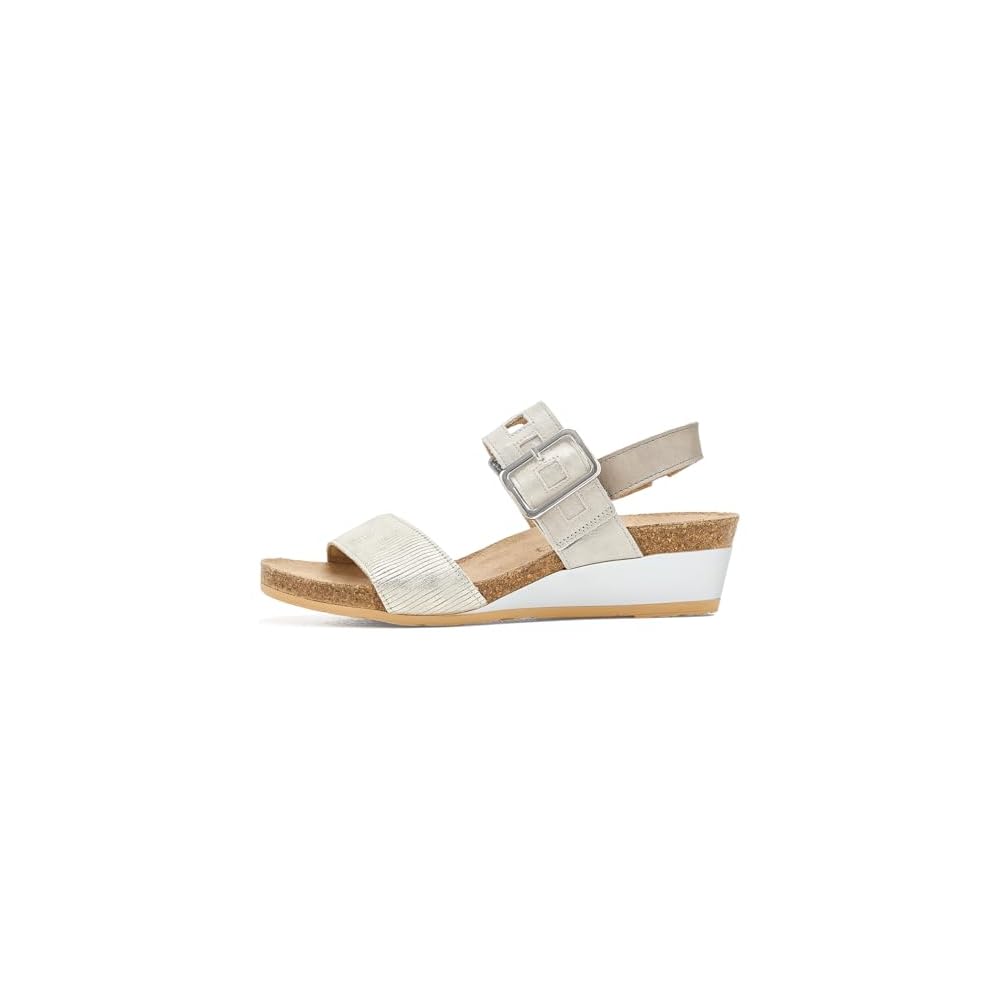 Platinum Striped Suede/Quartz Metallic Leather/...