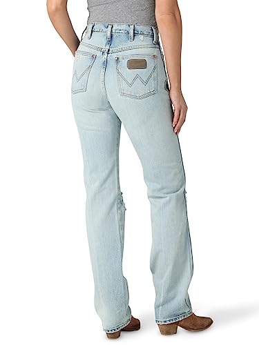 Wrangler Women's Cowboy Cut Slim Fit Natural Rise Waist Jean, Vintage, 5-36