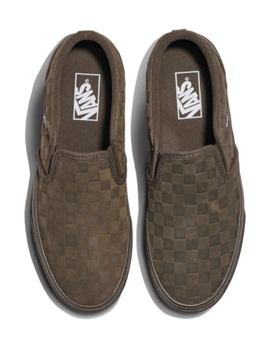 Embossed Suede Coal Brown