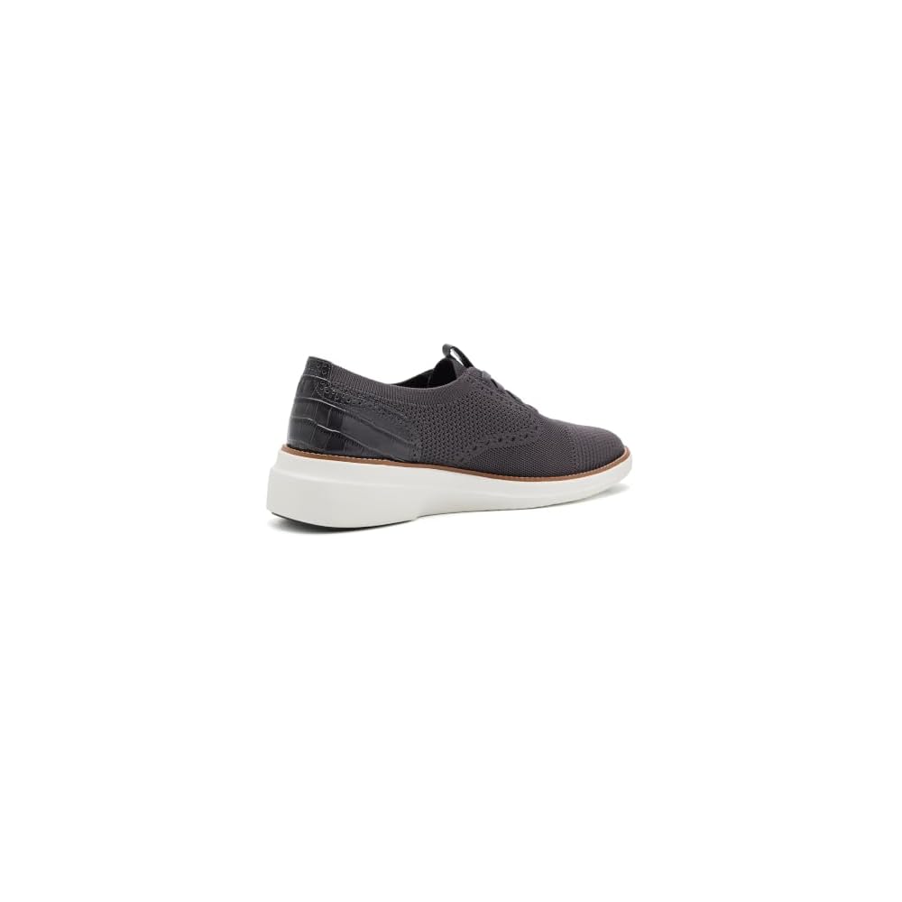 Blackened Pearl/Croc Print Leather