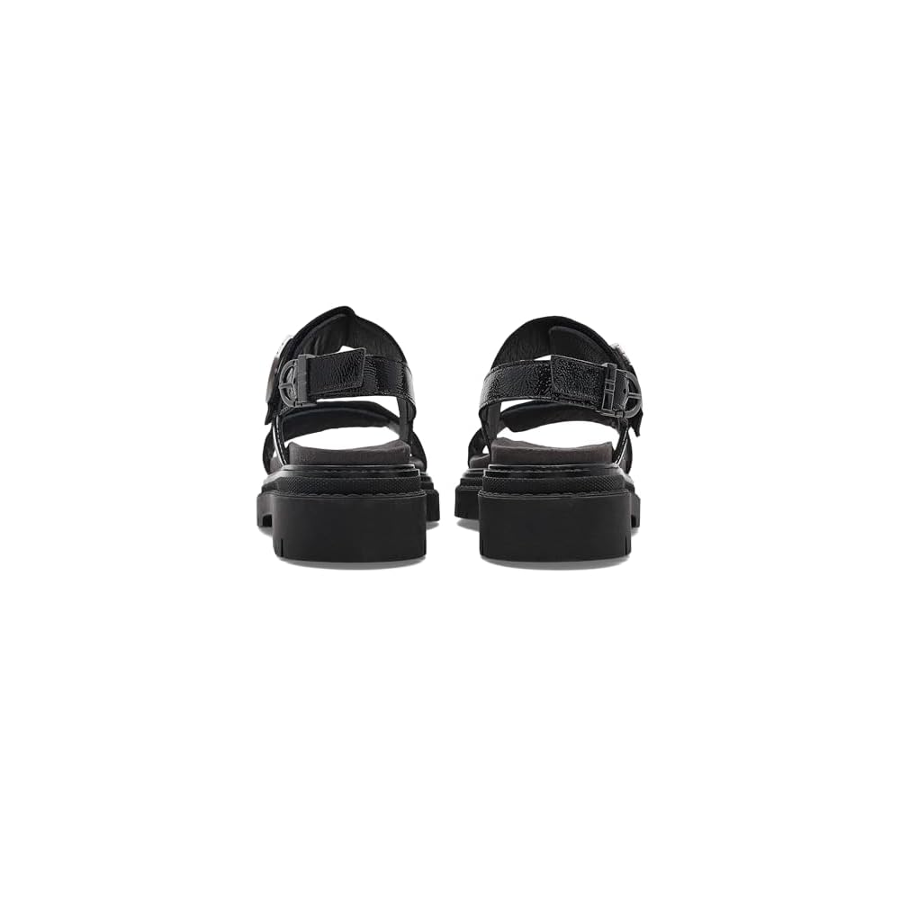 Black Crinkle Patent Leather