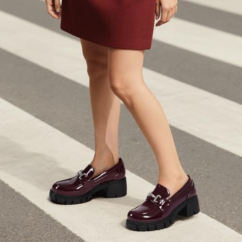 Burgundy-pat