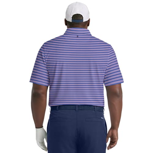 Bright Cobalt Blue Pink Stripe