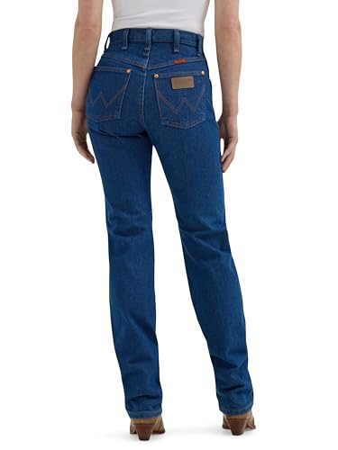 Wrangler womens Cowboy Cut High Rise Slim Fit Tapered Leg Jeans, Prewash, 13-36 US
