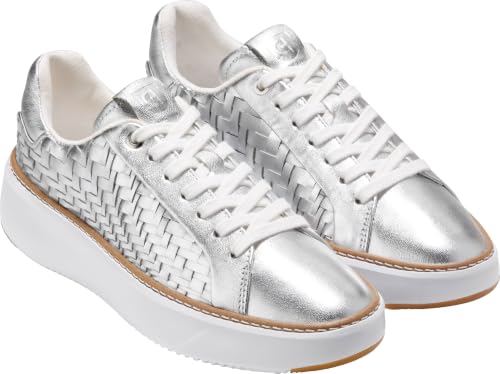 Silver Genevieve Woven/Optic White