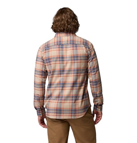 Teak Brown Textured Plaid