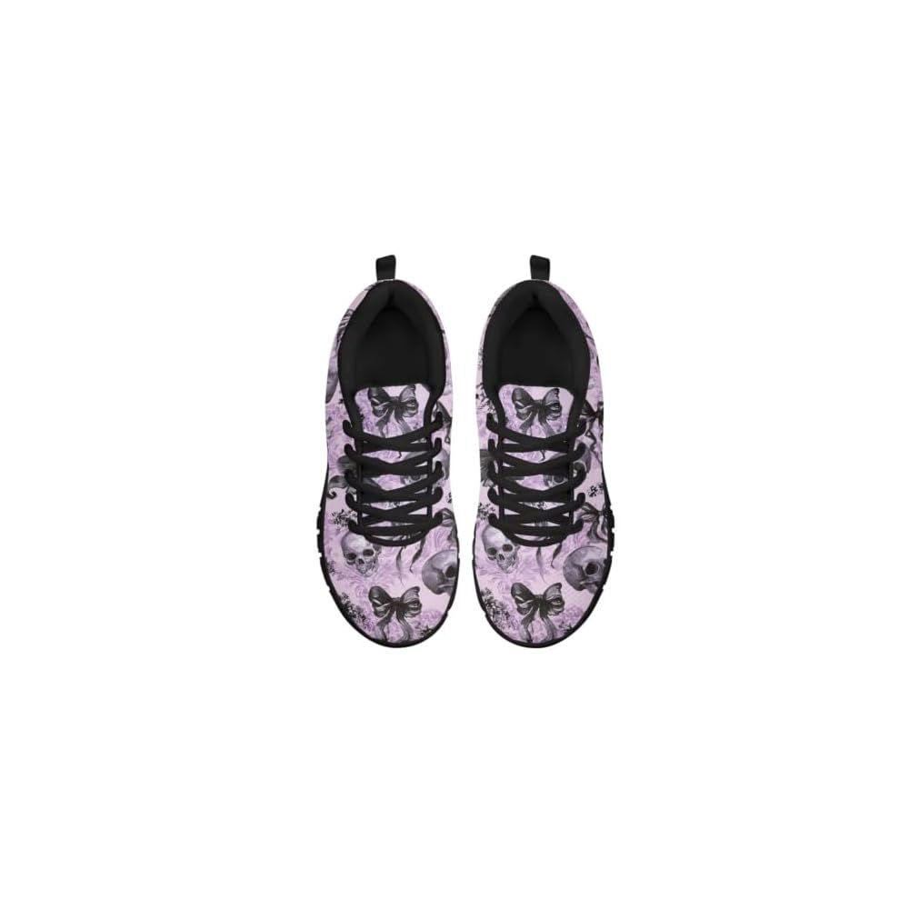 Purple Skull Bowknot