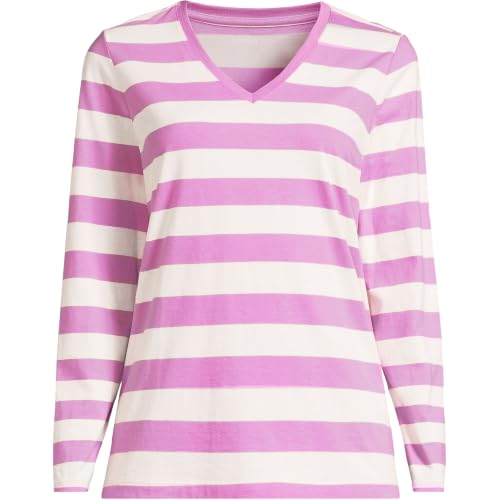 Ivory/Aster Pink Bold Stripe